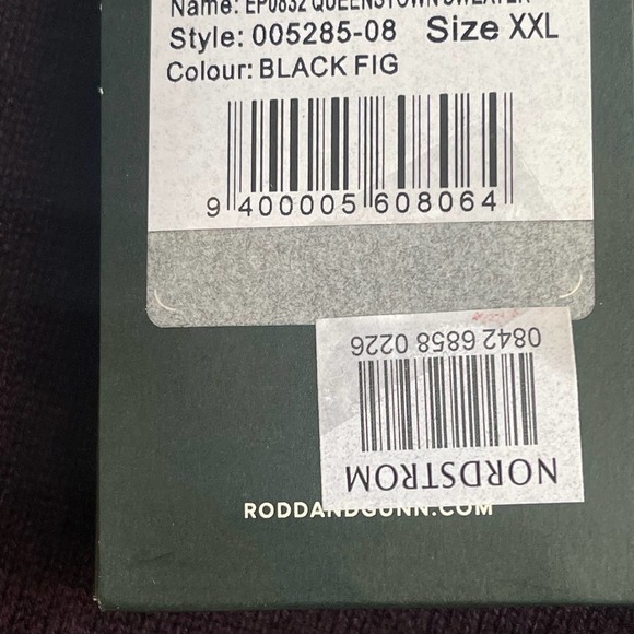 New Rodd & Gunn Queenstown Cashmere & Wool Sweater Claret Men's Size 2XL - Picture 8 of 10